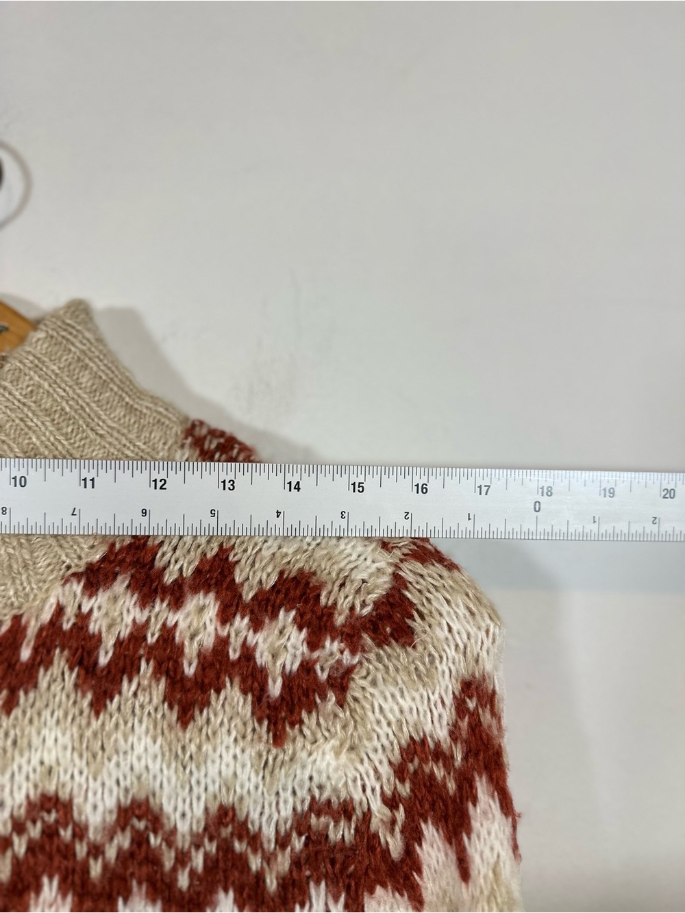 Decree Fair Isle Knit Cardigan Sweater Nordic Cabincore Granola Size L Vintage - Picture 5 of 9